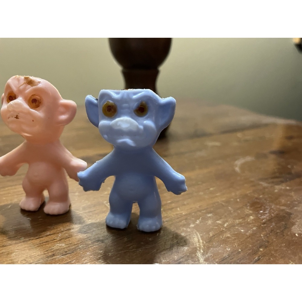 1966 - Vintage Trolls-Green-Blue-Pink - Picture 3 of 5